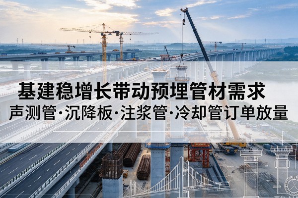 蔚县基建稳增长带动预埋监测管材需求，声测管、沉降板、注浆管订单持续放量