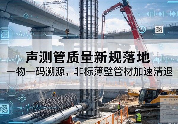 蔚县声测管质量新规落地，一物一码溯源，非标薄壁管材加速清退